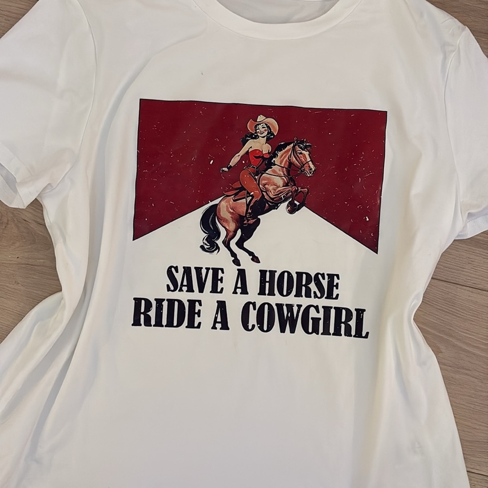 LGBTQ+ cowgirl shirt
